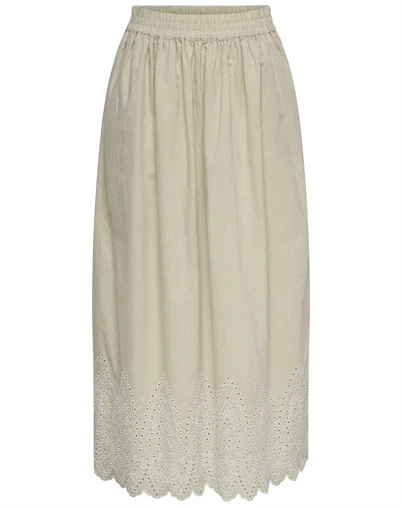 Only - ONLTulum Maxi Nederdel - Olive Gray
